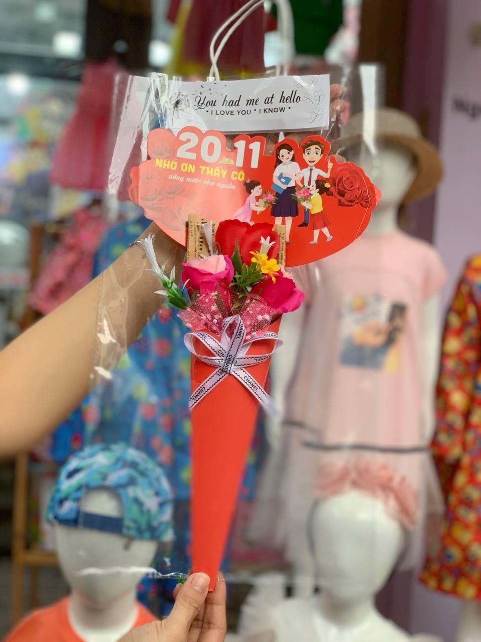  Bó Hoa Sáp Thơm Tặng Ngày 20/11 - 3 Bông 
