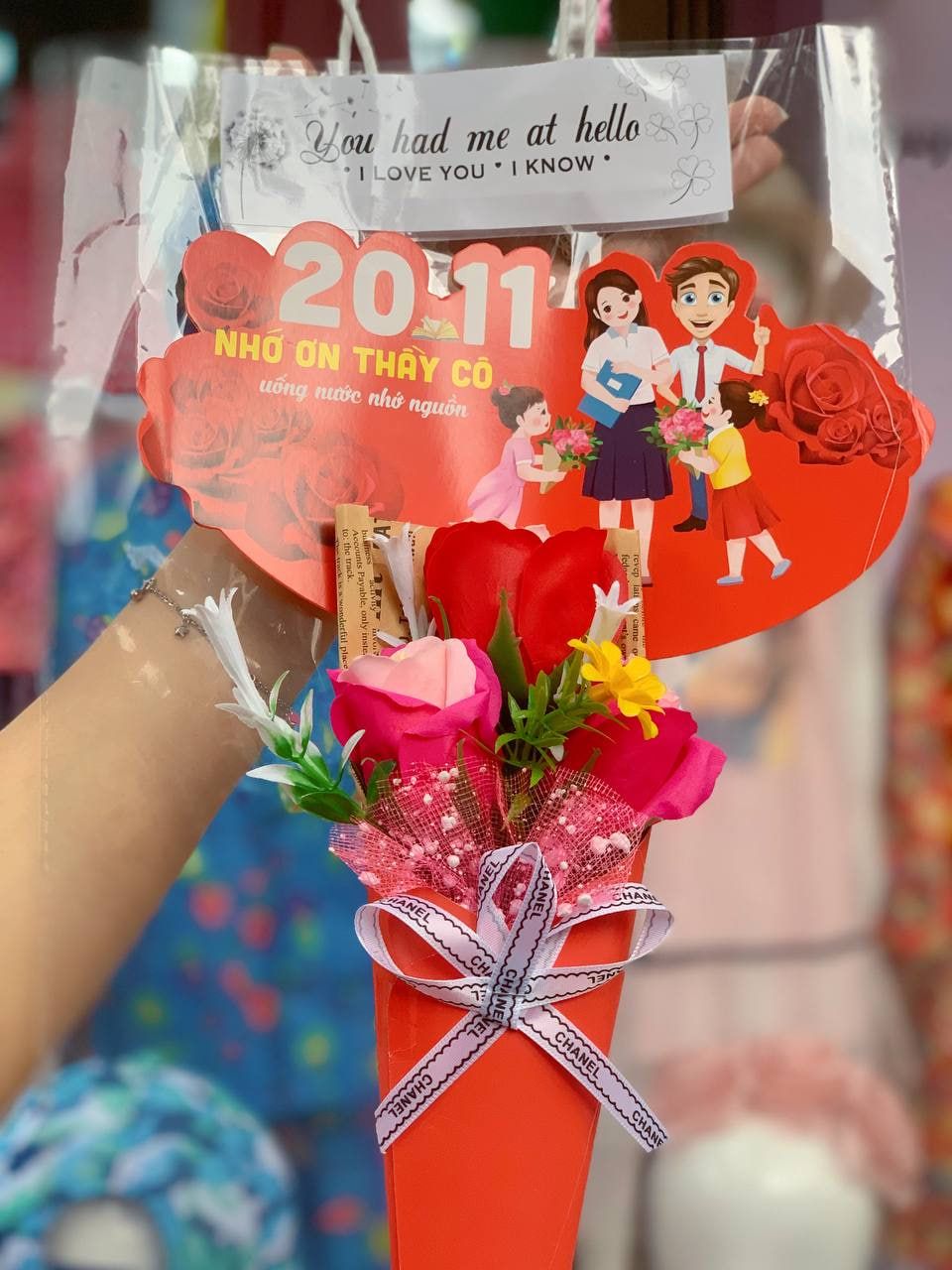  Bó Hoa Sáp Thơm Tặng Ngày 20/11 - 3 Bông 