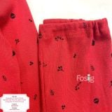 [13-16kg] Set Đồ Bộ Dài Xuất Hàn Bé Trai - Đỏ Noel Cổ Vàng 