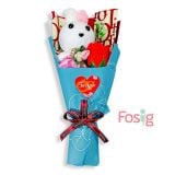  Bó Hoa Sáp Thơm Tặng Ngày 20/11 - 1 Bông Thỏ 