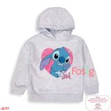  [11-13kg; 16-19kg] Áo Hoodie Nỉ PM Bé Gái - Xám Stitch 