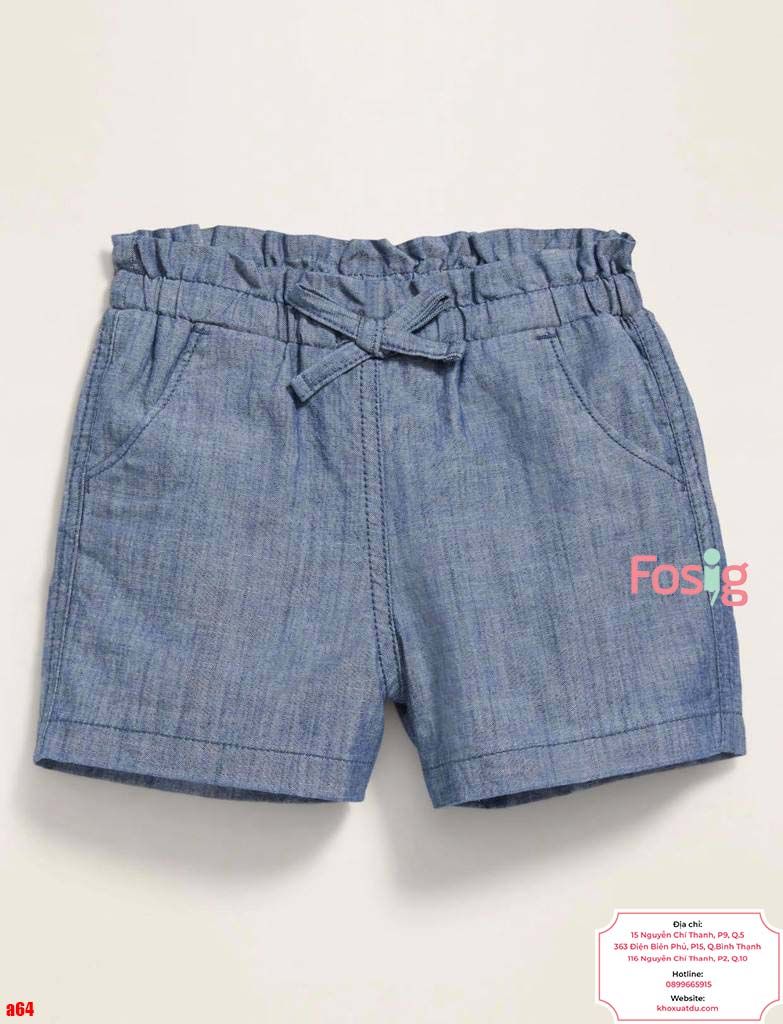  [8-11kg] Quần Short Bé Gái ON - Xanh Jean 