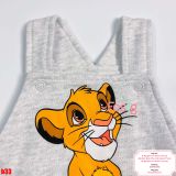  [0-3m] Yếm Disney Baby Bé Trai  - Xám Little cub 