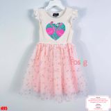  [18-19kg] Đầm Cánh Tiên Voan Công Chúa -Hạc xanh ngọc chấm 