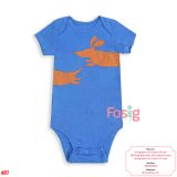  [0-24M] Bodysuit Tay Ngắn Bé Trai Cter50 - Xanh Dương Chó 