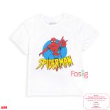  [16-17kg] Áo Thun Tay Ngắn Bé Trai HM140 - Trắng Spiderman 