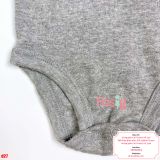  [0-24m] Bodysuit Tay Ngắn Bé Trai Cter50 - Xám Đen Hải Cẩu 