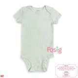  [5-9kg] Bodysuit Tay Ngắn Bé Trai Cter50 - Sọc Xanh Ngọc Nhỏ 