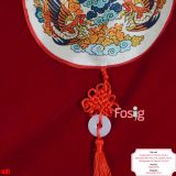  [12-13kg 16-19kg] Áo Dài Nhung Bé Trai - Đỏ Phượng Mây 