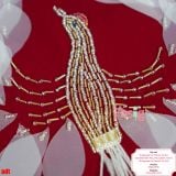  [8-9kg; 18-19kg; 25-35kg ] Set Áo Dài Nhung Chân Váy Bé Gái - Đỏ Phượng Cườm 