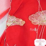  [8-15kg] Set Áo Dài Chân Váy Bé Gái - Đỏ Hoa Sen 