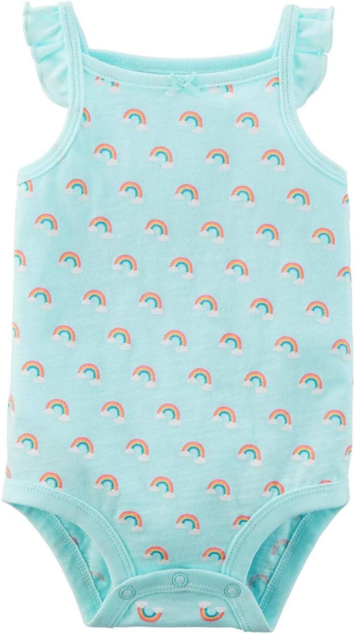 3m, 24m] Bodysuit Cánh Tiên Bé Gái Cter50 - Xanh Cầu Vồng 