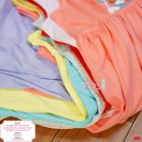  [23-30kg] Đầm Thun Cotton Sát Nách HM Bé Gái - Xanh Ngọc Công Chúa 