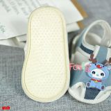  [10.5cm ; 12cm] Giày Tập Đi Đế Cao Su Chống Trượt Cho Bé - Xanh Xám Tuần Lộc 