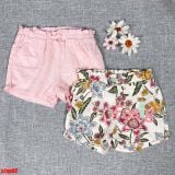  [3m-5T] Set 2 Quần Short Linen ON Bé Gái - Combo màu ngẫu nhiên 