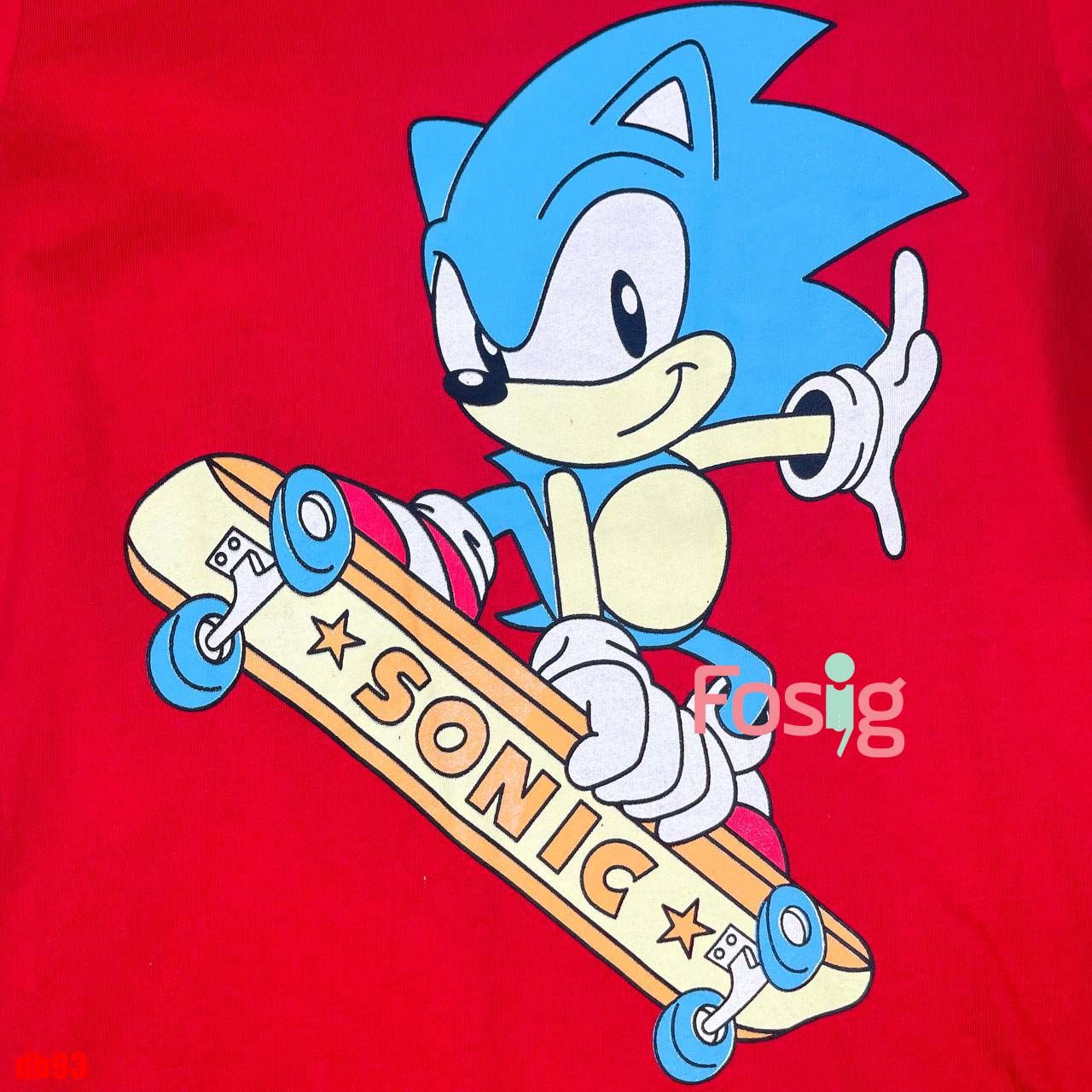  [13-23kg] Set Đồ Bộ Ngắn HM Bé Trai - Đỏ Sonic 