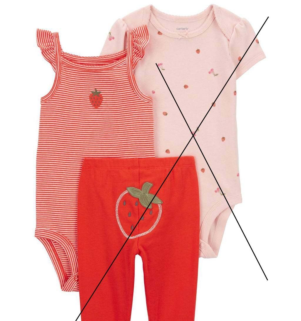  3m - 18m Bodysuit Cánh Tiên Bé Gái Cter50 - Sọc Cam Dâu 