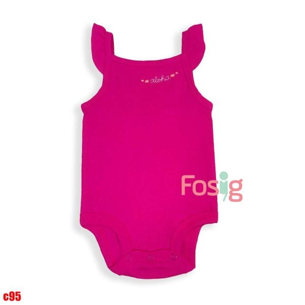  3m - 24m Bodysuit Cánh Tiên Bé Gái Cter50 - Hồng Aloha 