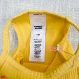  3m ; 18m - 24m Bodysuit 2 Dây Bé Gái Cter50 - Vàng Sọc 