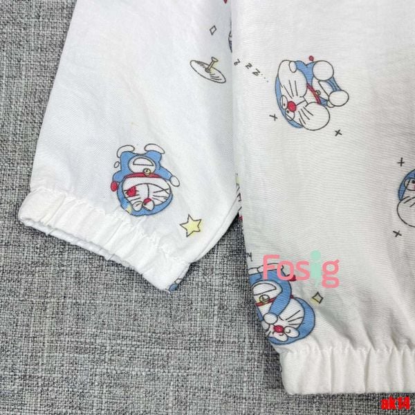  7kg - 17kg Áo Khoác Gió Mỏng Bé Unisex - Trắng Sao Doraemon 