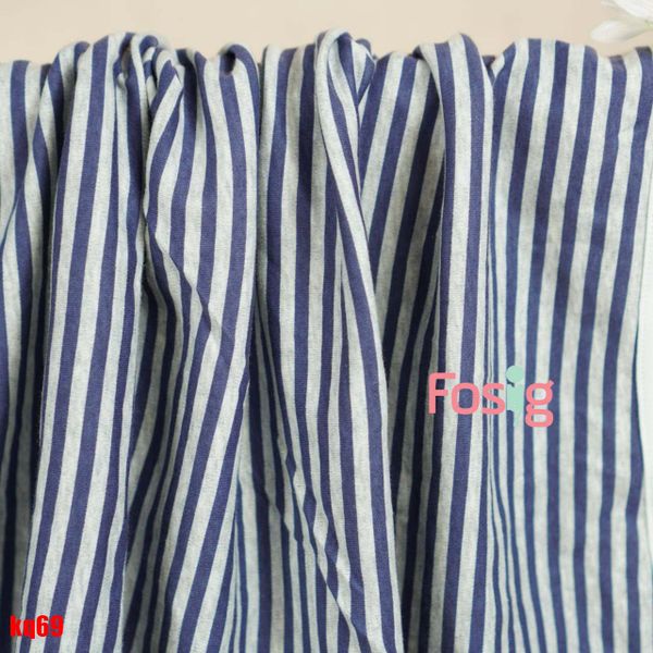  Khăn cotton DN 69 - Xanh Sọc Xám 