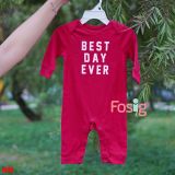  [0-6M] Romper Bé Trai ON - Đỏ Best 