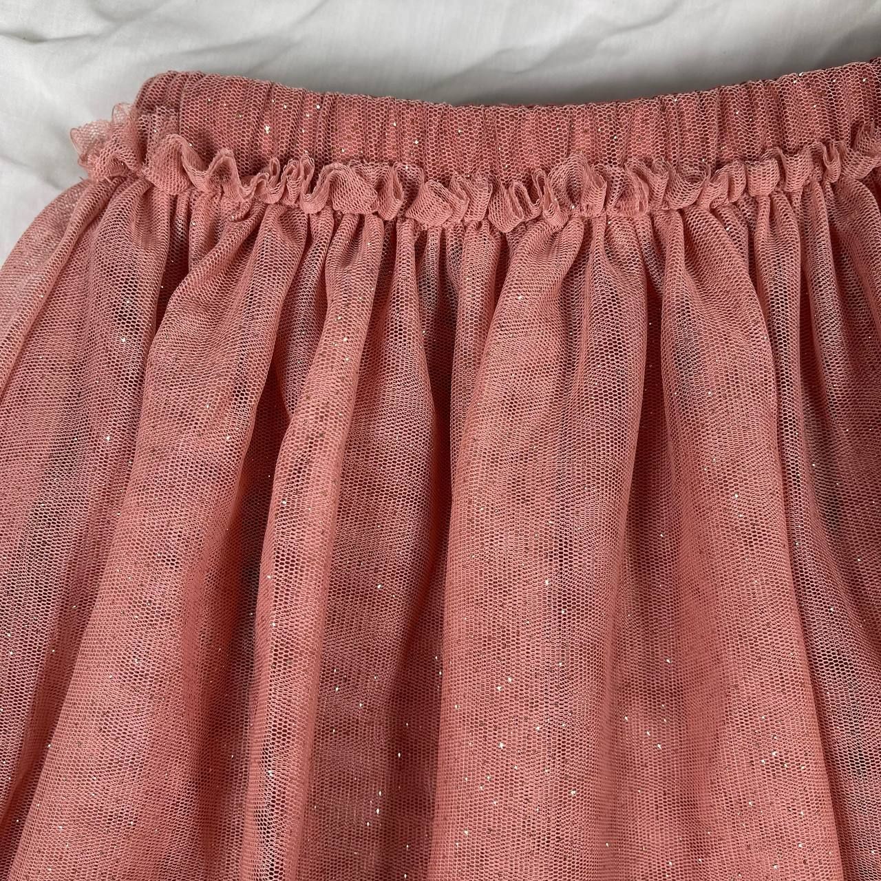  [19-22kg] Chân váy H.M voan lưng thun co giãn, có lót thun cho bé gái- Hồng nâu trơn thun xếp ly CV09 