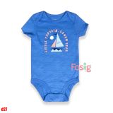  18m Bodysuit Tay Ngắn Bé Trai Cter50- Xanh thuyền little 