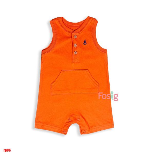  3m-9m Romper Đùi Bé Trai Cter- Cam túi RP06 