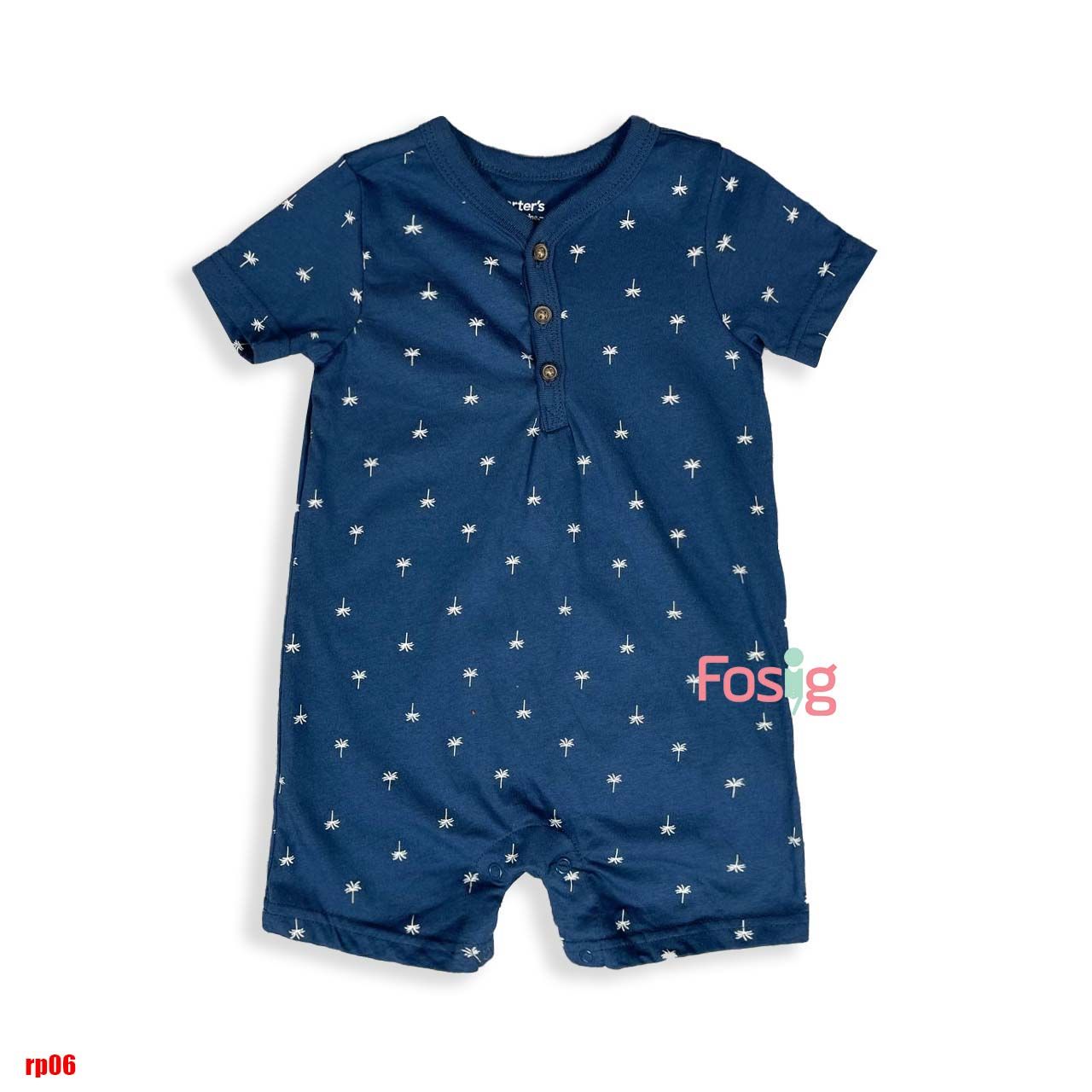  9-10kg Romper Đùi Bé Trai Cter - Xanh xám cây dừa 