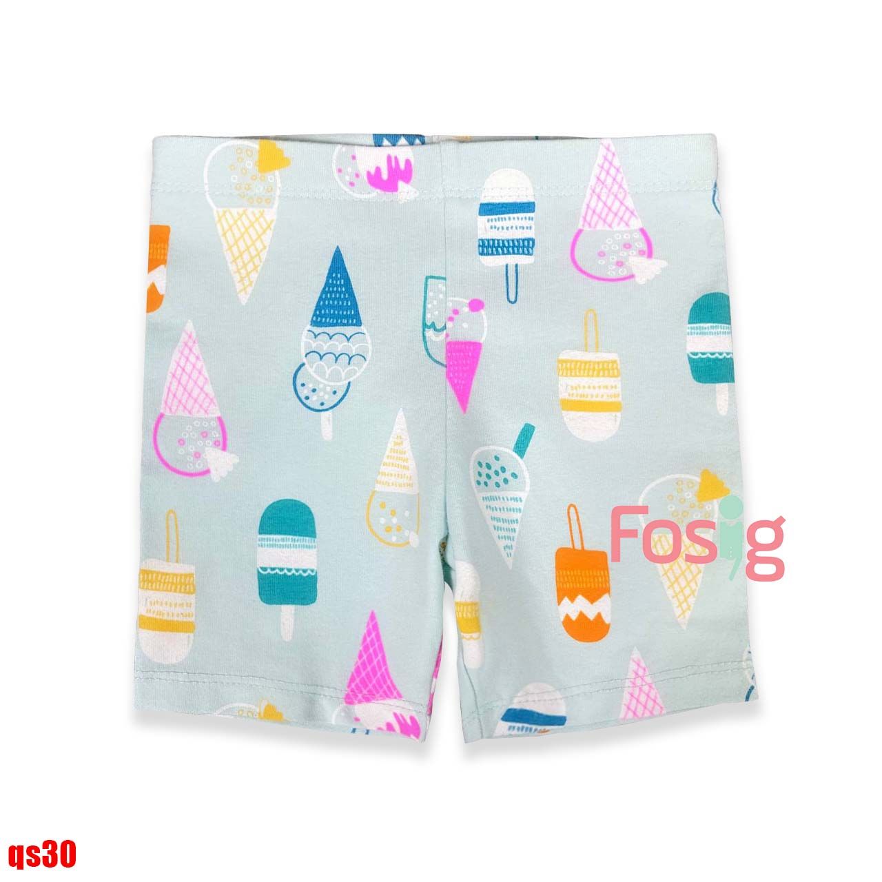  9-16kg Quần thun legging lửng CJ cho Bé Gái- Xanh que kem QS30 