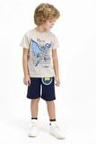  12-14kg, 21-33kg Set Đồ Bộ Ngắn HM Bé Trai- Xám Bat cool DB94T 