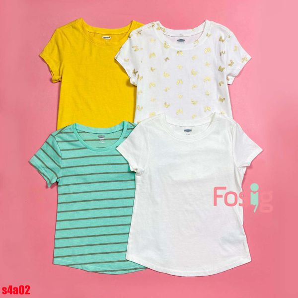  [11-17kg; 18m-5T] Set 4 Áo Thun tay ngắn ON bé gái - Combo ngẫu nhiên 