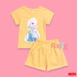  14kg - 26kg Set Đồ Bộ Ngắn HM Bé Gái - Vàng Đậm Elsa Db94G 
