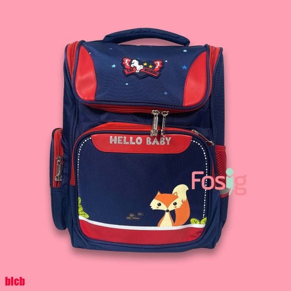  Balo Chống Gù Lưng Cho Bé - Navy Đỏ Cáo 