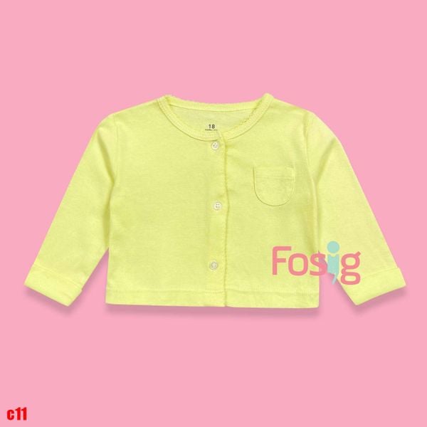  16-17kg Áo Khoác Lửng Bé Gái Cter - Vàng chanh 