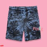  [10-14kg và 17-20kg] Quần Short Thun Da Cá Dây Rút PM Bé Trai - Navy Lá Đen 