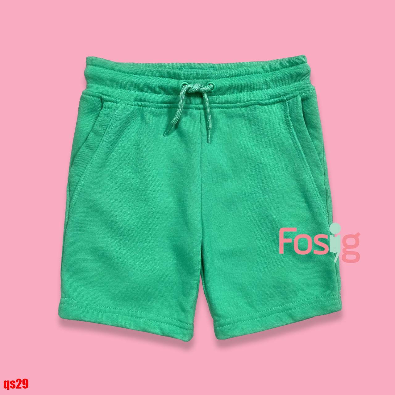  [13-18kg] Quần Short Thun Da Cá Dây Rút PM Bé Trai - Xanh Lá Trơn 