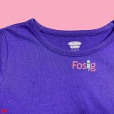 11-12kg Đầm Thun Cotton Tay Dài Bé Gái ON - Xanh Tím 