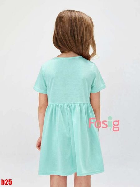  [14-17kg] Đầm Cotton Tay Ngắn Bé Gái ON - Xanh Nhạt 