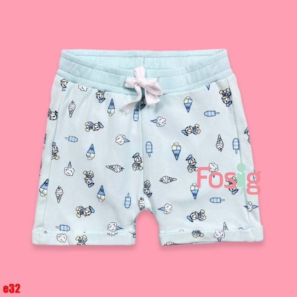  [1m-6m] Quần Short Cotton Bé Trai QSBT - Xanh Trời Kem 