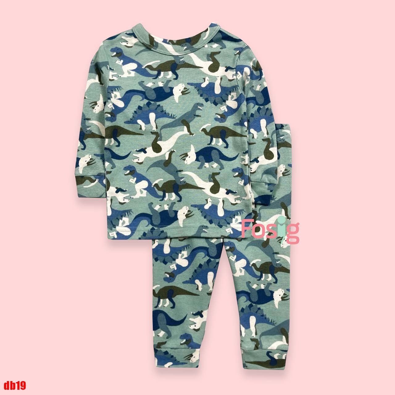  [8-15kg] Đồ Bộ Dài Bé Trai GP- Xanh KL Trắng xanh DB19 