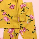  [6-8kg ; 16-17kg] Set Đồ Bộ Dài ON Bé Gái - Vàng Hoa Hồng 