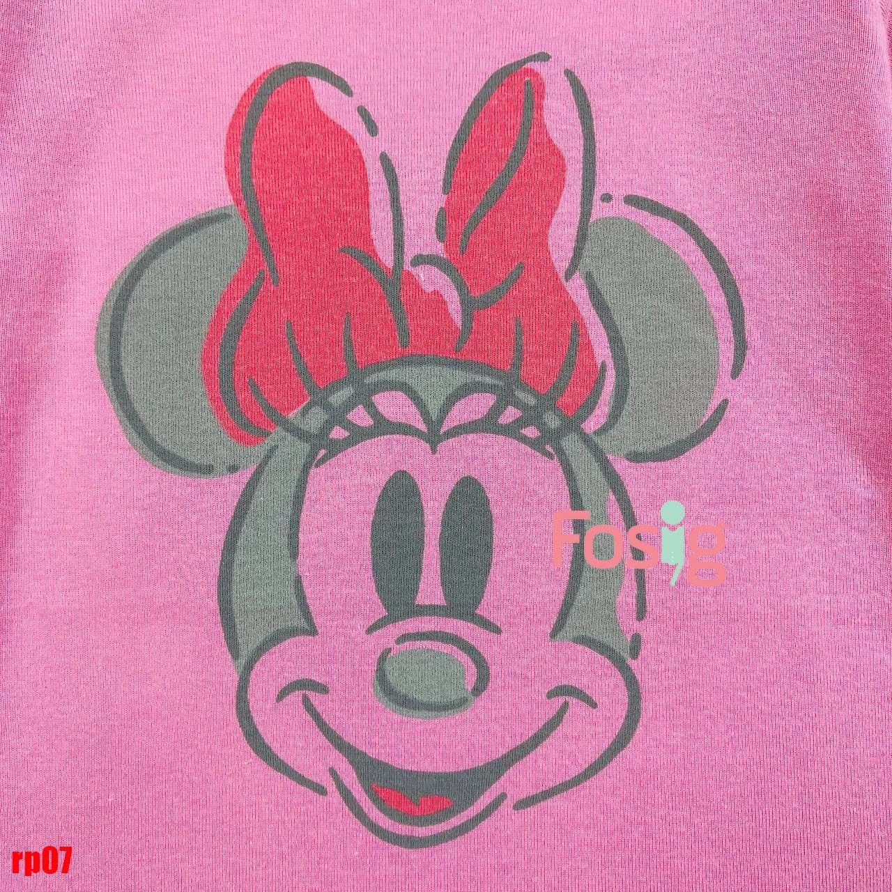 [10-15kg] Romper thun cotton cho bé- Hồng minnie RP07 