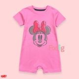  [10-15kg] Romper thun cotton cho bé- Hồng minnie RP07 