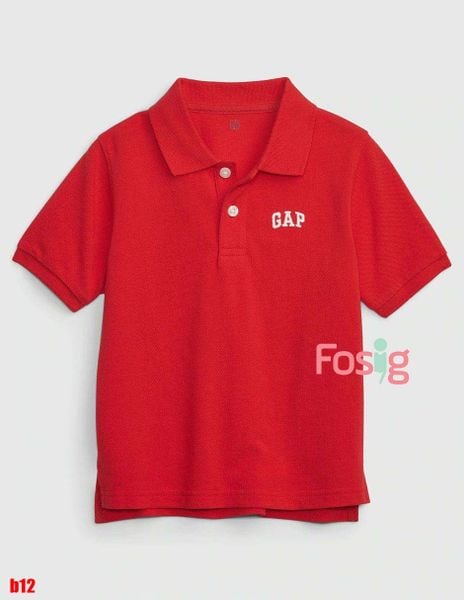  [5-7kg]  Áo thun polo bé trai GP- Đỏ GP trắng B12 