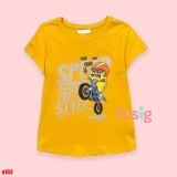  16-18kg 5T Áo thun mát nhẹ bé gái ON- Vàng Speed YeahYeah A103 