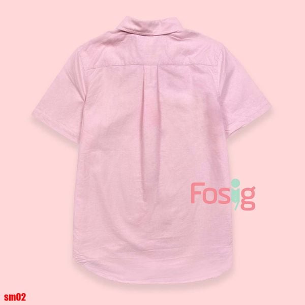  61-70kg Áo Sơ Mi Tay Ngắn Bé Trai Polo - Hồng Ngựa 
