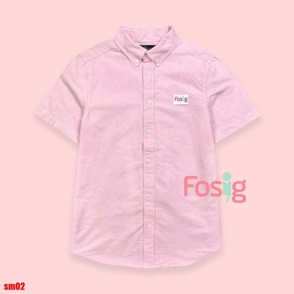  61-70kg Áo Sơ Mi Tay Ngắn Bé Trai Polo - Hồng Ngựa 