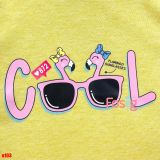  8-11kg; 14-18kg 18M - 24M - 4T -5T Áo thun mát nhẹ bé gái ON- Vàng Cool hồng A103 